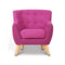 Keezi Kids Sofa Armchair Fabric Furniture Lorraine French Couch Children Pink - Coll Online