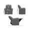 Keezi Kids Recliner Chair Grey Linen Soft Sofa Lounge Couch Children Armchair