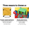 Keezi Kids Table Study Desk Children Furniture Plastic Yellow - Coll Online