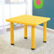 Keezi Kids Table Study Desk Children Furniture Plastic Yellow - Coll Online