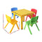 Keezi 5 Piece Kids Table and Chair Set - Yellow - Coll Online