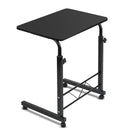 Portable Adjustable Wooden Latpop Stand - Black - Coll Online