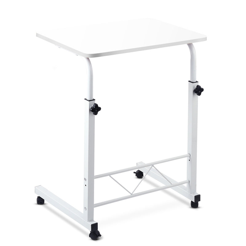 Portable Adjustable Wooden Latpop Stand - White - Coll Online