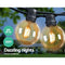 Jingle Jollys 50m LED Festoon String Lights 50 Bulbs Kits Wedding Party Christmas G80 - Coll Online