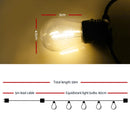 Jingle Jollys 59m LED Festoon String Lights 60 Bulbs Kits Wedding Party Christmas S14 - Coll Online