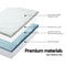 Giselle Bedding Cool Gel Memory Foam Mattress Topper Bamboo Cover 5CM 7-Zone Single - Coll Online