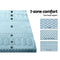 Giselle Bedding Cool Gel Memory Foam Mattress Topper Bamboo Cover 8CM 7-Zone Single - Coll Online