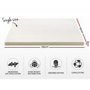 Giselle Bedding Memory Foam Mattress Topper w/Cover 8cm - Single