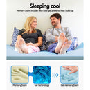 Giselle Bedding COOL GEL Memory Foam Mattress Topper BAMBOO Cover King 5CM Mat - Coll Online