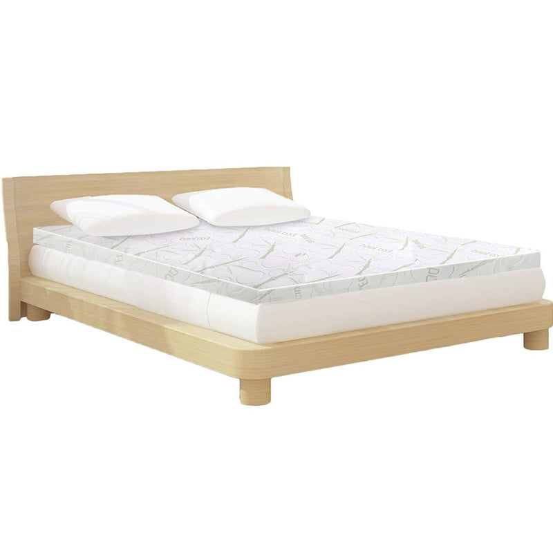 Giselle Bedding COOL GEL Memory Foam Mattress Topper BAMBOO Cover Double 8CM Mat - Coll Online