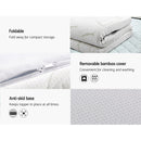 Giselle Bedding COOL GEL Memory Foam Mattress Topper BAMBOO Cover Double 8CM Mat - Coll Online