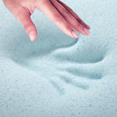 Giselle Bedding COOL GEL Memory Foam Mattress Topper BAMBOO Cover Single 8CM Mat - Coll Online