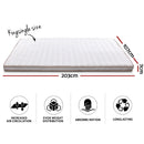 Giselle Bedding Memory Foam Mattress Topper Bed Underlay Cover King Single 7cm