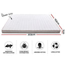 Giselle Bedding Memory Foam Mattress Topper Bed Underlay Cover Queen 7cm