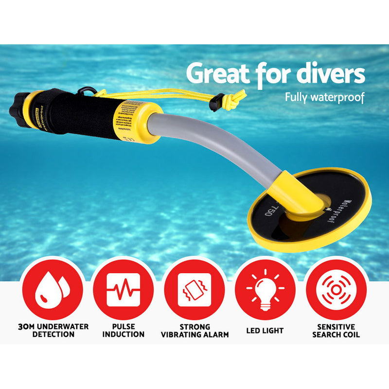 Waterproof Metal Detector 30M Underwater Pinpointer Gold Hunter Deep Sensitive Digger Treasure - Coll Online