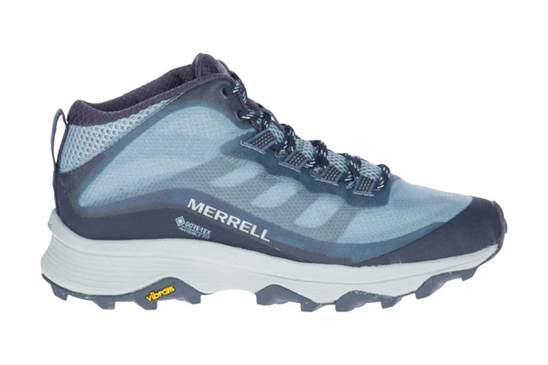 Merrell Women's Moab Speed Mid GTX Hiking Shoes (Navy, Size 7.5 US)