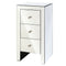 Artiss Mirrored Bedside table Drawers Furniture Mirror Glass Quenn Silver - Coll Online