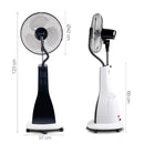 Devanti Portable Misting Fan with Remote Control - White - Coll Online