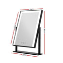 Embellir LED Makeup Mirror Hollywood Standing Mirror Tabletop Vanity Black - Coll Online