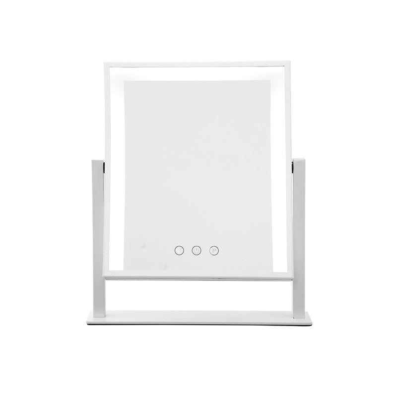 Embellir LED Makeup Mirror Hollywood Standing Mirror Tabletop Vanity White - Coll Online