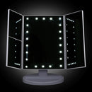 Embellir LED  Tri-Fold Make Up Mirror - Coll Online