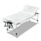 Zenses 70cm Wide Portable Aluminium Massage Table 3 Fold Treatment Beauty Therapy White - Coll Online