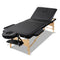 Zenses 3 Fold Portable Wood Massage Table - Black - Coll Online