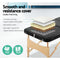 Zenses 3 Fold Portable Wood Massage Table - Black - Coll Online