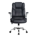 PU Leather Executive Office Desk Chair - Black