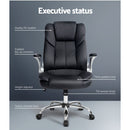 PU Leather Executive Office Desk Chair - Black