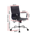 Artiss Gaming Office Chair Computer Desk Chairs Home Work Study Black Mid Back