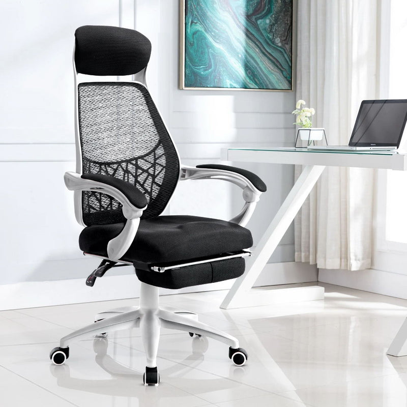 Artiss Gaming Office Chair Computer Desk Chair Home Work Study White