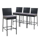 Gardeon Outdoor Bar Stools Dining Chairs Rattan Furniture X4 - Coll Online