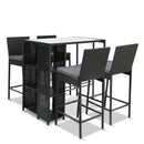 Gardeon Outdoor Bar Set Table Stools Furniture Wicker 5PCS - Coll Online