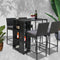 Gardeon Outdoor Bar Set Table Stools Furniture Wicker 5PCS - Coll Online