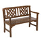 2 Seat Wooden Garden Bench Patio Furniture - Natural Timber Outdoor Lounge Chair - Coll Online