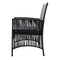 Gardeon Outdoor Furniture Dining Chairs Wicker Garden Patio Cushion Black 3PCS Tea Coffee Cafe Bar Set