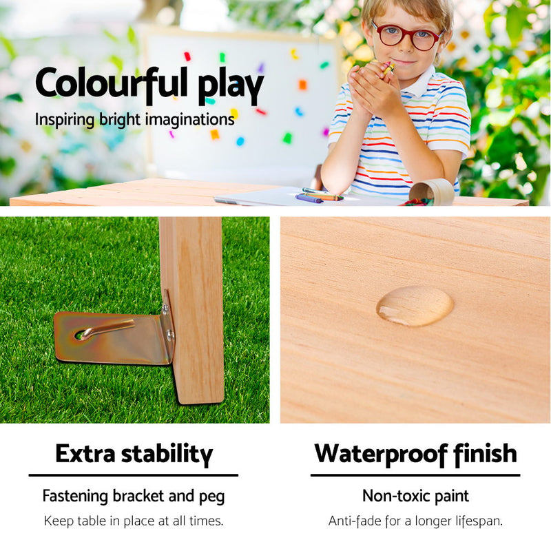 Keezi Kids Wooden Picnic Bench Set - Coll Online