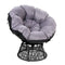 Gardeon Papasan Chair - Black - Coll Online