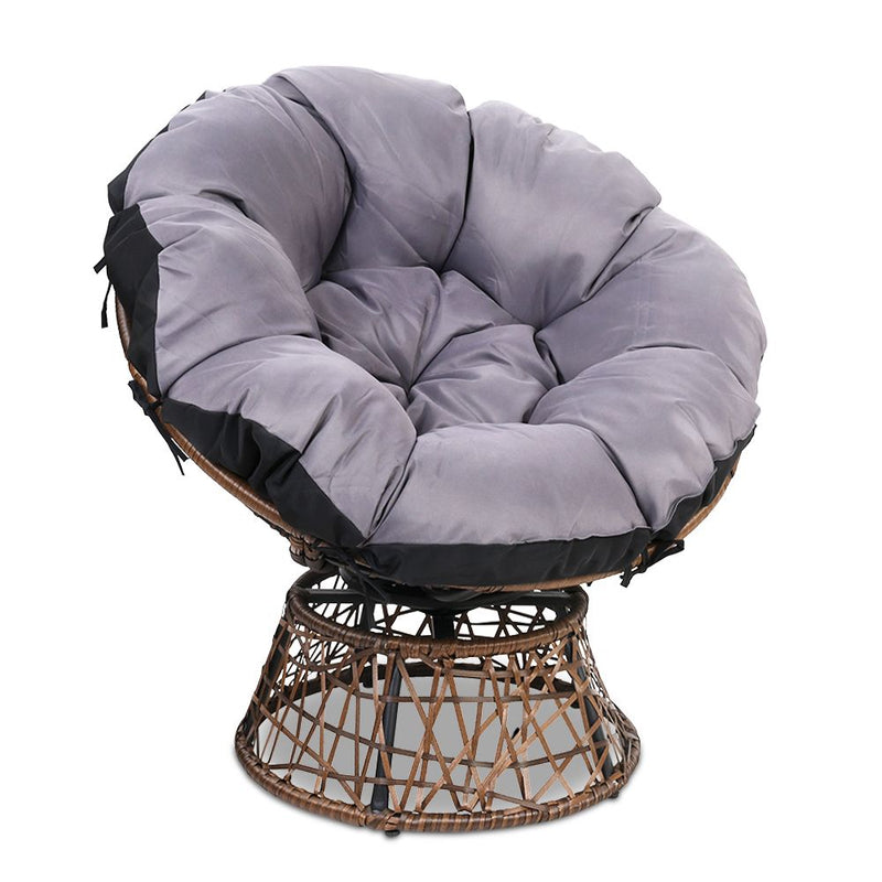 Gardeon Papasan Chair - Brown - Coll Online