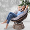 Gardeon Papasan Chair - Brown - Coll Online