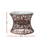 Gardeon Papasan Chair and Side Table - Brown - Coll Online