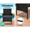 Gardeon 4-piece Wicker Outdoor Set - Black - Coll Online