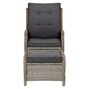 Gardeon Recliner Chair Sun lounge Outdoor Setting Patio Furniture Wicker Sofa