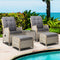 Gardeon Recliner Chairs Sun lounge Outdoor Setting Patio Furniture Garden Wicker