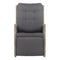 Gardeon Set of 2 Recliner Chairs Sun lounge Outdoor Furniture Setting Patio Wicker Sofa Grey