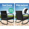 Gardeon Outdoor Furniture Rocking Chair Wicker Garden Patio Lounge Setting Black