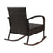 Gardeon Rocking Chairs Table Set Outdoor Setting Wicker Recliner Patio Furniture Brown - Coll Online