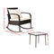Gardeon 3 Piece Outdoor Chair Rocking Set - Brown - Coll Online