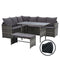 Gardeon Outdoor Furniture Dining Setting Sofa Set Wicker 8 Seater Storage Cover Mixed Grey - Coll Online